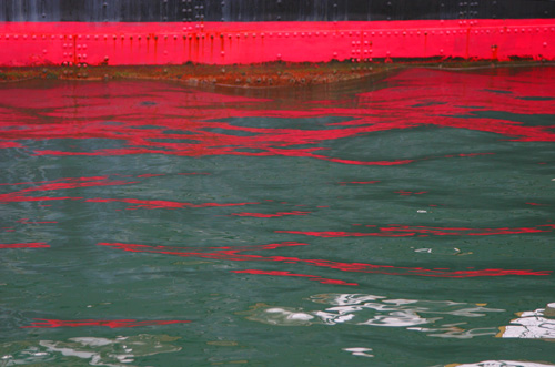 red water line