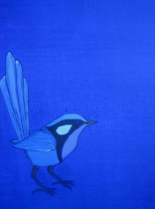 Blue wren totem