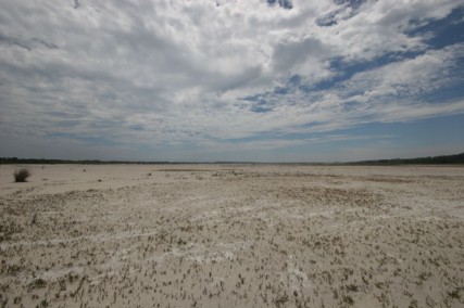 approaching the lake edge